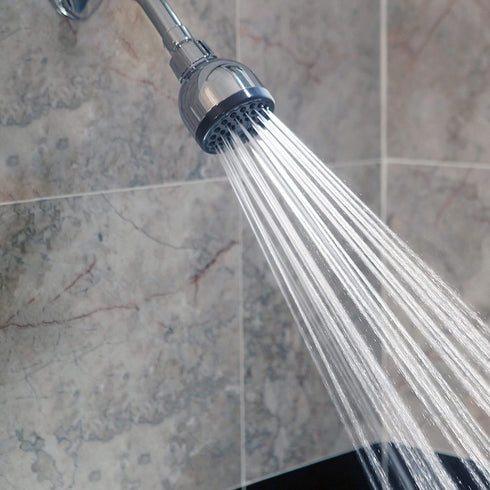 3 Inch High Pressure Shower Head - Best Pressure Boosting, Wall Mount, Bathroom Showerhead For Low Flow Showers, 2.5 GPM - Chrome