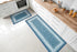 Ottomanson Ottohome Collection Contemporary Bordered Design Rubberback Area Rug, 2'3" x 3', Blue