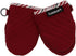 Cuisinart Silicone Mini Oven Mitts, 2pk - Little Oven Gloves for Cooking - Heat Resistant, Non-Slip Grip, Hanging Loop, 5.5 x 7.5 Inches - Ideal for Handling Hot Kitchen, Bakeware Items - Red Dahlia