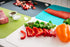 Dexas Heavy Duty Grippmat Flexible Cutting Board Set of Four, 11.5 by 14 inches: Gray, Turquoise, White, Green