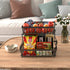 Apsan 2 Tier Fruit Storage Basket Countertop for Kitchen, Bread Vegetable Fruit Basket Bowl Stand Detachable Metal Rectangular Wire Basket, Black Medium