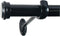 Decopolitan 27941-18ES End Cap Curtain Rod Set, 18 to 36-Inch, Black Espresso