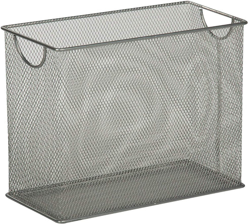 Honey-Can-Do Mesh Desktop File Organizer, Silver OFC-03303 Silver