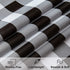 misaya 60" Round Tablecloth, Buffalo Plaid Vinyl Table Cloth, Waterproof Table Cover with Flannel Backing for Kitchen, Fall Picnic, Halloween and Christmas Party, Black and White