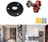 DSDST 3 Pcs Industrial Pipe Red Handwheel Coat Hook Racks Clothing Rack Hanger Coat Rack Wall Hooks Garment Rack for Hanging