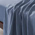 SLEEP ZONE Bed Sheet Set Ultra Soft Breathable Double Brushed Microfiber Sheets with 16 inch Deep Pocket Wrinkle Free Fade Resistant Easy Care Bedding Set 4 Pack (Flint Blue, Queen)