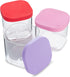 Yumbox Chop Chop Glass Meal Prep Food Storage Cubes 12oz - Juicy Pink
