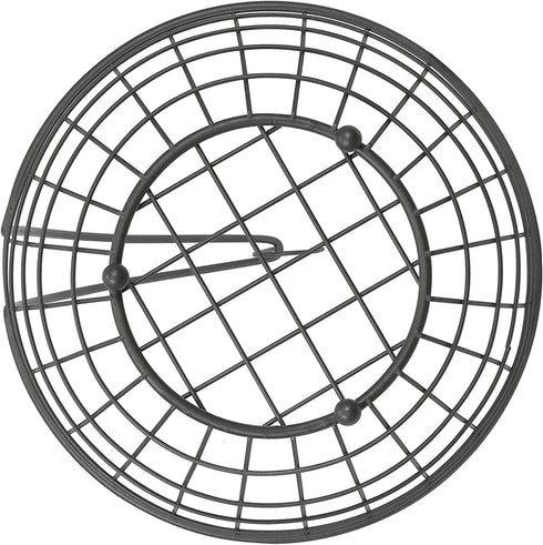 Spectrum Diversified Grid Small Tree & Basket Hanger & Fruit Basket, Produce Saver Banana Holder & Open Wire Fruit Bowl for Kitchen Counter & Dining Table, Industrial Gray