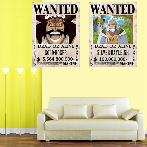 26 Pcs 28.5cm×19.5cm 1.5 Billion New Edition, One Piece Pirates Wanted Poster,The Straw Hat Pirates Crew Luffy Chopper Zoro Nami Usopp Sanji Jinbe Franky Brook Robin.