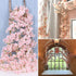 CEWOR 4pcs Artificial Cherry Blossom Flower Vines Hanging Silk Flowers Garland for Wedding Party Home Decor Japanese Kawaii Decor