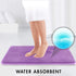 Genteele Bath Mats for Bathroom Non Slip - Lavender 17" x 24" Memory Foam Bathroom Rugs - Quick Dry Bath Mat