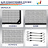 Windscreen4less Outdoor A/C Unit Mesh Cover for Outside Air Conditioner AC Compressor Condenser 36''x36'' Keep Out Leaves Breathable for All Seasons