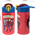 Zak Designs Marvel Spider-Man Kids Water Bottle with Spout Cover and Carrying Loop, Made of Durable Plastic, Leak-Proof Water Bottle Design for Travel (16 oz, 2-Pack, Spidey and His Amazing Friends)