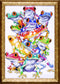 Design Works Crafts Tobin RZ09-01953E72-R3U1 Frog Pile Counted Cross Stitch Kit-11"X16" 14 Count