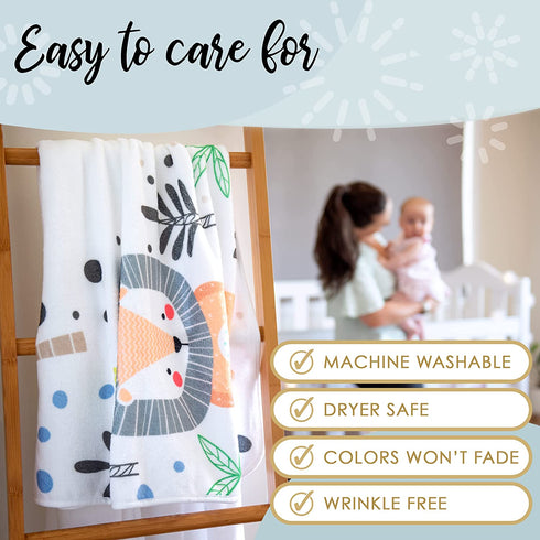CALLOO Baby Monthly Milestone Blanket Boy Jungle Blanket Nursery Decor, Large 60x40 Extra Soft Premium Fleece with Markers for Baby Photo Pictures, Newborn Girl, Unisex, Baby Month Growth Chart.