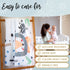 CALLOO Baby Monthly Milestone Blanket Boy Jungle Blanket Nursery Decor, Large 60x40 Extra Soft Premium Fleece with Markers for Baby Photo Pictures, Newborn Girl, Unisex, Baby Month Growth Chart.