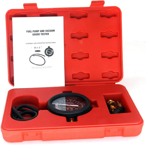 HFS (R) Carburetor Carb Valve Fuel Pump Pressure & Vacuum Tester Gauge Test Kit