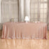 PartyDelight Sequin Tablecloth, Wedding, Sweetheart, Christmas Tree, Rectangular, 48"x72", Rose Gold