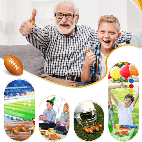 40 Packs 1.4 inch Mini Football Sports Stress Ball,Mini Foam Sports Ball,Mini Footballs Bulk for Footballs Party Favors Supplies Decoration and Outdoor Games