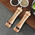 2-Piece Salt and Pepper Grinder Set, Wooden Salt and Pepper Mills with Adjustable Coarseness, Refillable Manual Pepper Mill Grinder for Home Cooks (8 inch)