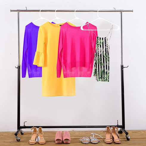 Utopia Home Plastic Hangers 30 Pack - Clothes Hanger with Hooks - Lightweight & Space Saving Plastic Hangers - Durable, Slim & Sleek White Hangers
