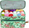 LOOEN Knitting Bag, Yarn Storage Organizer Tote Bag Holder Case Cuboid with Zipper Closure and Pocket for Knitting Needles Crochet Hooks Project Accessories,Easy to Carry