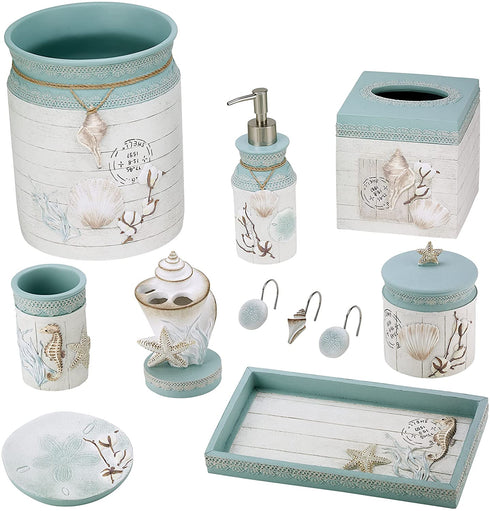Avanti Linens Farmhouse Shell Tumbler,Multicolor