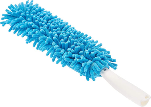Amazon Basics Chenille Duster, 3 Pads, Blue and White