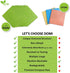 DOMI Super Absorbent Sponge Cloth Eco-Friendly Dishcloth for Kitchen 20x More Absorption 10Pcs Household Cleaning Cloths Reusable Cellulose Sponge Rags (Green)