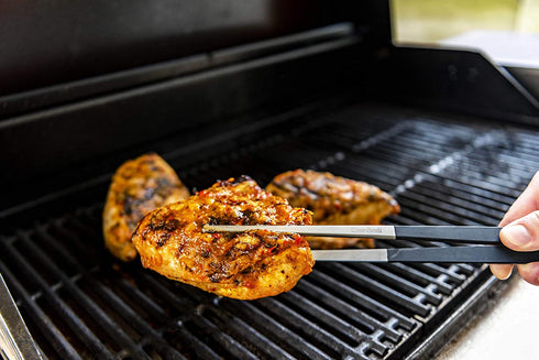 Char-Broil 8586712R06 Culinary Tweezer Tongs, Silver