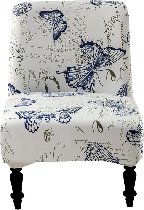 Armless Chair Slipcover Removable Armless Accent Chair Covers Washable Chair Slipcovers Furniture Protector Covers for Living Dining Room Hotel Armless Accent Chair