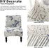 Armless Chair Slipcover Removable Armless Accent Chair Covers Washable Chair Slipcovers Furniture Protector Covers for Living Dining Room Hotel Armless Accent Chair