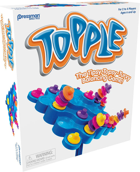 Pressman Toy - Original Topple Board Game Brown