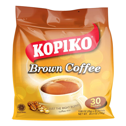 Kopiko Instant 3 In 1 Brown Coffee - 30 Packets/Bag (26.5 Oz)