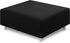 RECYCO Stretch Ottoman Cover Rectangle Storage Stool Slipcovers with Elastic Band, Footrest Protector with Spandex Jacquard Fabric (Black?Large)