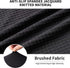 RECYCO Stretch Ottoman Cover Rectangle Storage Stool Slipcovers with Elastic Band, Footrest Protector with Spandex Jacquard Fabric (Black?Large)