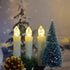 10 PCS LED Flameless Window Lights Candle, Battery Operated Taper Candles with Remote Timer, Christmas Flickering Window Candles with Suction Cups and Clips for Home Decorations, Holiday, Chandelier