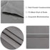 DWCN Blackout Curtains Room Darkening Thermal Insulated Bedroom Curtains Window Treatments , 42 x 45 inches Long, Set of 2 Grey Rod Pocket Drapes