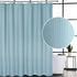 Extra Long Shower Curtain 96 Inch Length, Waffle Weave Polyester Fabric Shower Curtains for Bathroom Washable, Blue, 72x96 Inch