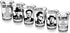 Mug Shots - 6 Piece Shot Glass Set of Famous Gangster Mugshots - Comes in a Colorful Gift Box
