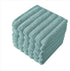 Classic Turkish Towels - 6 Pack Ribbed Wash Cloths for Your Body and Face -100% Cotton, Soft, Absorbent and Quick Dry Face Wash Towels (Spa Green, 13 x 13 Inches)