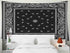Pamime Tapestry Wall Hanging,Home Decor Tapestry Black Bana Pattern Dorm Room Bedroom Living Room 80X60 Inches?200X150Cm? Bedspread Inhouse,Black White 1