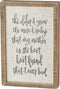 Primitives by Kathy Hand-Lettered Inset Box Sign, 8 x 12-Inches, My Mother is My Best Friend