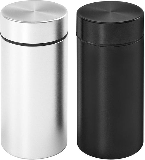 OZCHIN Aluminum Storage Jar Portable Airtight Smell Proof Container Bottle Multipurpose Storage Container for Spices, Coffee & Teas 80ml