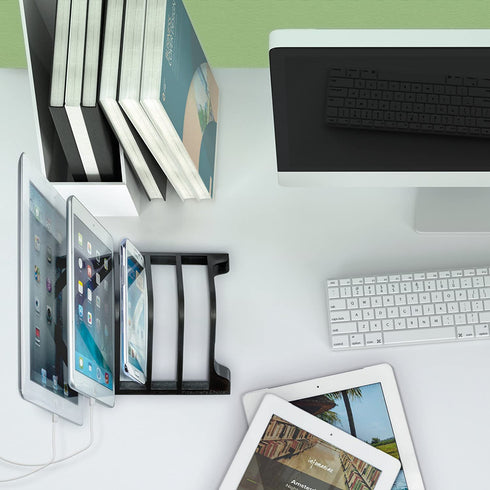Prosumer's Choice Universal 5 Tablet and Smartphone Charging Organizer Rack/Desktop Stand Holder