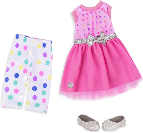 Glitter Girls by Battat - Stay Sparkly Dress & Leggings Regular Outfit - 14" Doll Clothes & Accessories For Girls Age 3 & Up – Children’S Toys