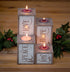 Cathedral Art Love Hope Peace Joy Pillar Advent W/Tea Lights Abbey & CA Gift Inspirational Candle Set, Multi