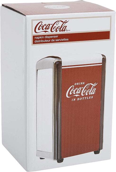 TableCraft Coca-Cola CC342 Drink Coca-Cola Napkin Dispenser,Red,Small