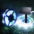 16.4ft Solar Strip Lights Outdoor Waterproof, Auto ON/Off, 2 Modes, Flexible and Cuttable, Self-Adhesive, 150 LED Lights Strip for Window Pool Deck Stairs Roof Patio Walkway Fence Decor (Cool White)