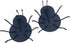 Green Tree Products Decorative Metal Ladybugs Sculpture Wall Art, Set of 2 Indoor or Outdoor